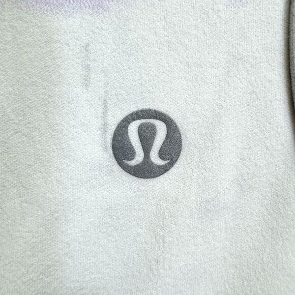 Lululemon Align Waist-Length Racerback Tank Top No Size White Transverse Lilac - Picture 6 of 7